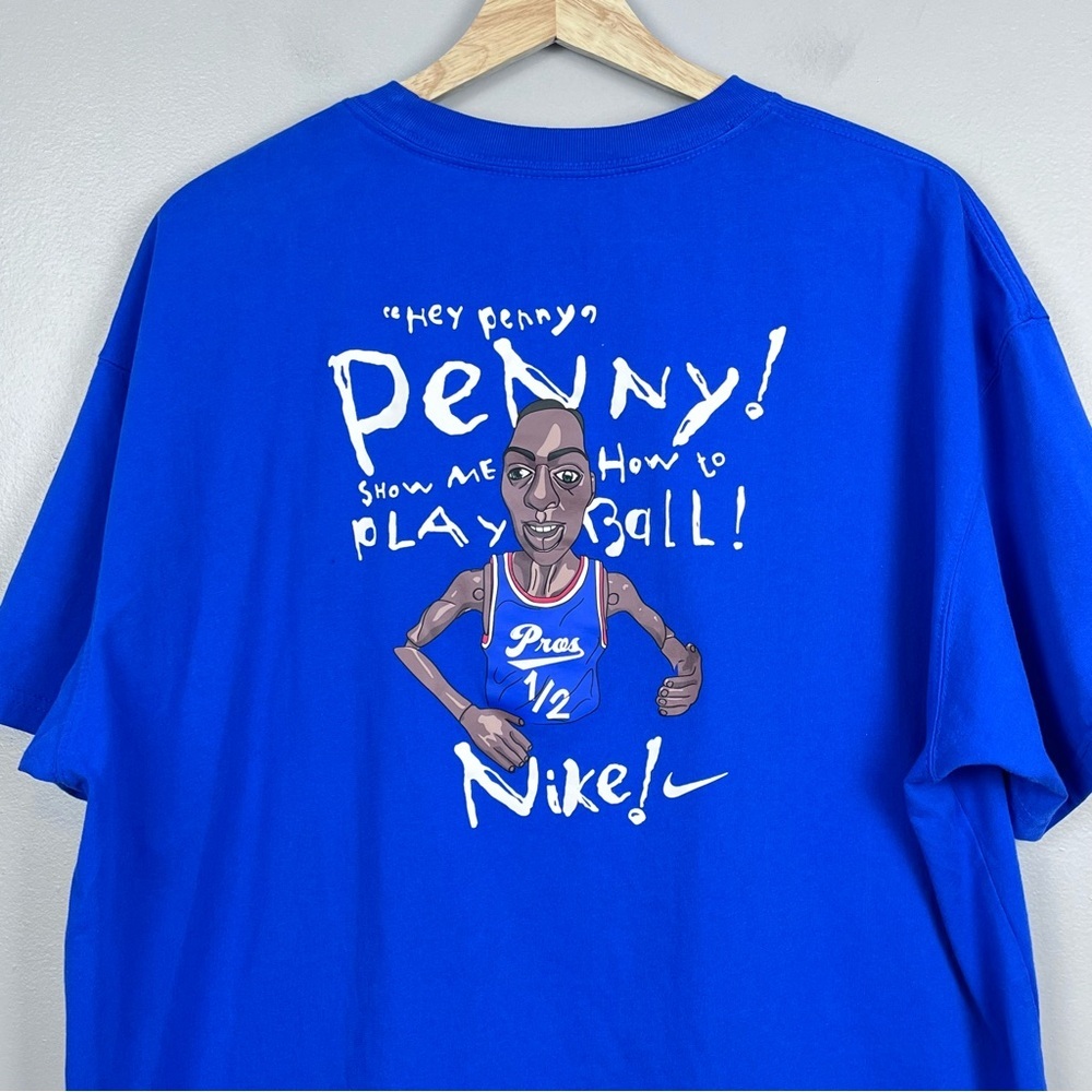 Nike Men's Lil Penny Show Me How To Play Ball Graphic Tee Size XL; Basketball